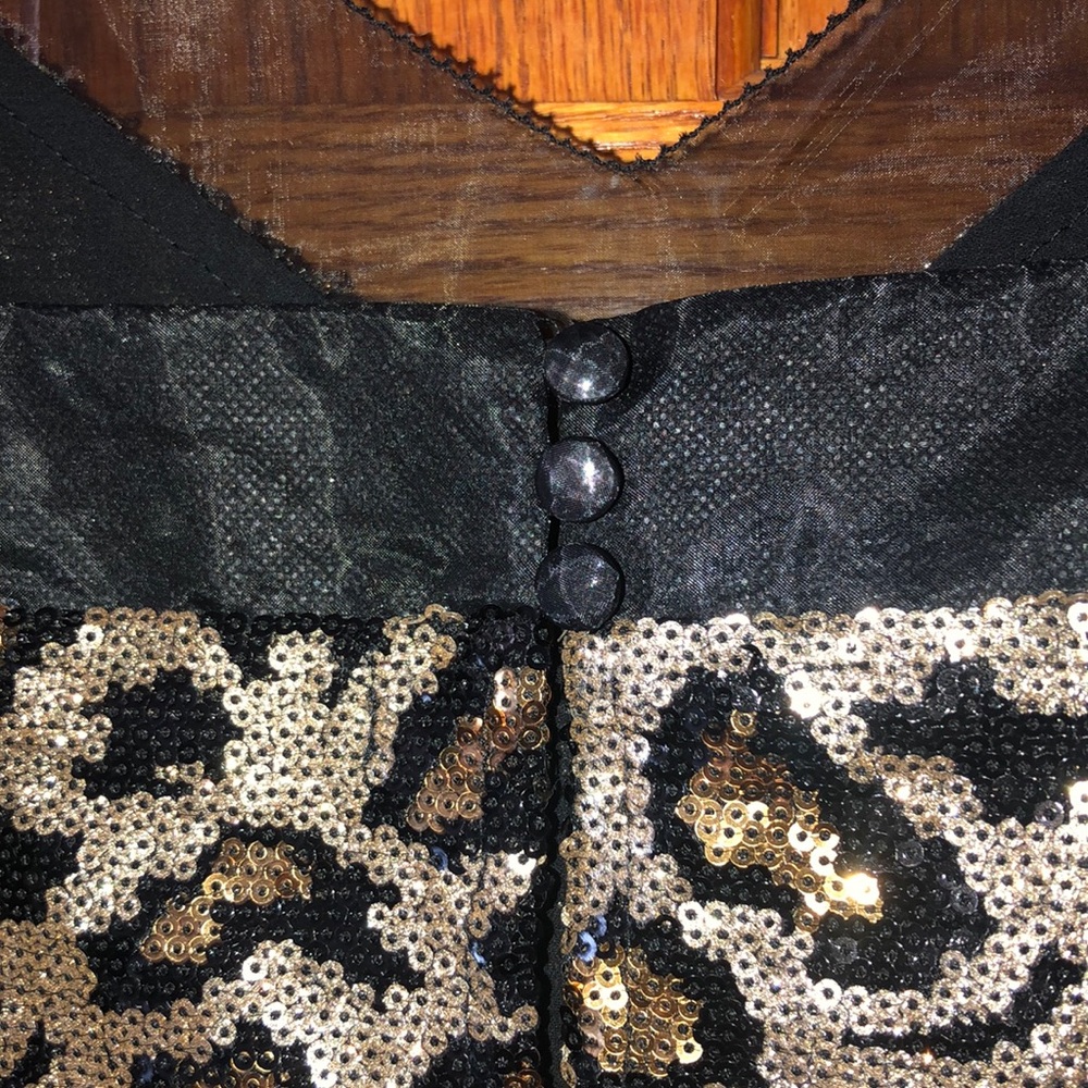 Sequin Leopard Knit Midi Dress